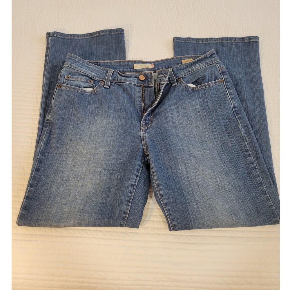 Levi's 515 Bootcut Jeans Women's Size 14P Medium Blue Denim Stretch
